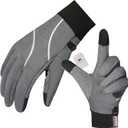 Origem Winter Gloves Men Women, Touch Screen Anti-Slip Warm 3M Thinsulate Running Gloves Lined for Cycling Driving Hiking Walking Gardening (X-Small, Gray)