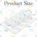 8 Cavity Easter Egg Silicone Mold, Food Grade Chocolate Egg Mold for Baking, Candy, Mousse, Jelly, Soap, Reusable Non-Stick Easter Treats Mold for Party & DIY Craft
