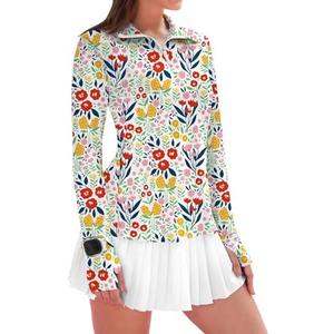 IECCP Women's Long Sleeve Golf Shirts Sun Protection 1/4 Zip Pullover Summer Quick Dry Athletic Hiking Running Workout Tops Size L IECCP Women's Long Sleeve Golf Shirts Sun Protection 1/4 Zip Pullover Summer Quick Dry Athletic Hiking Running Workout Tops Size L