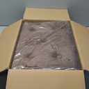 Wimarsbon Ottoman Foot Stool Tufted Vanity Stool Ottomans Thickened Cushion Footstool Mulifunctional Shoe Changing Seat Step Stools with Metal X Leg for Living Room Bedroom Velvet Coffee