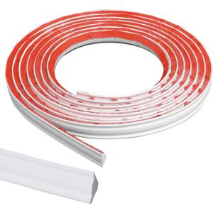 Flexible Trim Caulk Strip, 3/4 Inch Peel and Stick Trim for Molding, Floor, Tile Edge, Countertop, Backsplash, Ceiling, Wall Corner, Baseboard(10FT White)