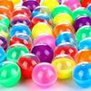 Sosation 150 Pcs 1.77 Inch Gumball Vending Machine Capsules Empty Round Capsules Plastic Containers Toy Supplies for Prizes Party Favors