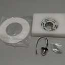 Recessed to Pendant Light Converter Kit 5 and 6 inch Can Light Conversion, Includes E26 Socket, Mounting Bracket, Round Ceiling Plate & White Cover