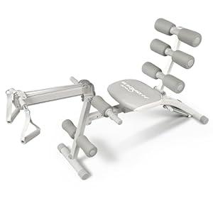 WONDER CORE 2 Total Gym Machine, Ab Workout Equipment, Adjustable Ab Machine for Stomach Workout, Sit Up Exercise Equipment for Home Workouts, Abdominal Trainer, Ab Lounger Exercise Chair (Star Mist Gray)