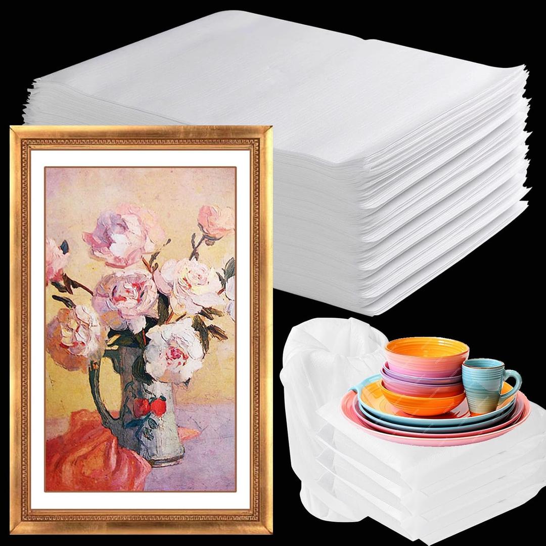 16x24 50Pack Foam Pouches, Large Moving Supplies for Packing Dishes Artwork, 0.5MM Thick Cushion Foam Bags for Storing Shipping Breakables, fragile Padding Material Sleeves for Fragile Plates China