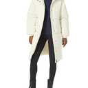 Amazon Essentials Women's Oversized Long Puffer Jacket, Eggshell White, Small