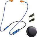 Ear Plugs Bluetooth Headphones for Work, Neckband Wireless Earbuds, Noise Reduction in-Ear Earphones with Mic and Controls, Waterproof Earbuds with 20 Hours Battery, for Industrial Safety
