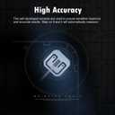 NUTRI FIT Digital Bathroom Scale for Body Weight Loss Watchers Electri Scales, 50g/0.1lb Discrepancy, Clear Backlit LCD Display and Step-On Techhology, 2*AAA Batteries Included, 330lb/150kg, Jet Black