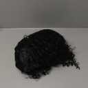 Fymini Black Human Hair Bob Wigs for Women 13x1x4 T Part Curly Lace Front Wig Middle Part Brazilian Remy Hair 150% Density