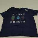 I love Robot Gift All Ages Robotic Kids Girls Boys Robot T-Shirt S