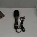 Professional Blowout Hair Dryer Brush, Black Gold Dryer and Volumizer, Hot Air Brush for Women, 75MM Oval Shape (Black Gold)