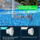 [Patent Pending] 2025 Upgrade Pool Fountain - Dual Spray Water Fountains for Above Ground/Inground Pools, 2-in-1 Adjustable Waterfall Pool Sprinkler Fountain