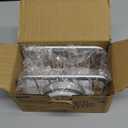 TAILI 4-in-1 Sponge Holder for Kitchen Sink with Strong Suction Cup Removable, Rustproof Aluminum Sink Caddy for Sponge, Brush, Scrubber, Scraper -Silver