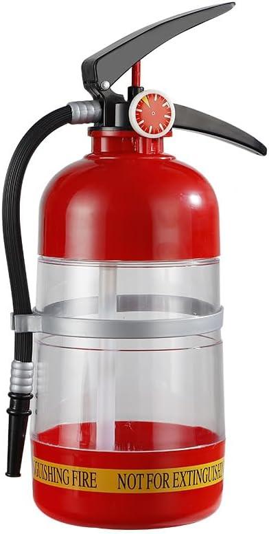 Liquor Dispenser, Hand-Pressure Fire Extinguisher Beer Dispenser for Bar Home Party, Pump Red Plastic Beer Whiskey Wine Pourer, Fit for Wine, Spirits, Beer, Liquor and Drinks (2L)