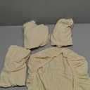 Yikko Soft Stretch Spandex Jacquard Slipcovers, Corn Grain Texture Chair Slipcovers fit for Office, Dining Room, Bar, Wedding Chair Seat Cushions, Washable Removable Home Decor (4, Beige)