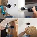 3 x Hole Cutter 33mm LAIWEI Bi-Metal Hole Saw, HSS Circular Hole Saw Head, 1.8 mm Thick, Cutting Depth up to 38mm, Suitable for Wood, Plastic, plasterboard and Metal Round Pipe (Black)