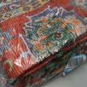 Orange Vintage, Rectangular, Low Stack, Dry Clean Only, Living Room, Dining Room, Bedroom, Kitchen