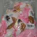 Mandonce 2 Piece Outfits for Women Crew Neck Short Sleeve Crop Tops Printed Wide Leg Long Pants Summer Matching Sets Large