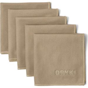 Sweat Absorbing Handkerchiefs - The Original Pocket-Sized Sweat Towels - Quick-Dry Microfiber Sweat Rags for Face, Hands, & Body - Men & Women - Gym, Sports, and Work (Tan: 5 Pack)