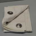 NICETOWN Natural Linen Curtains 84 inch Long 2 Panels Set, Grommet Top Thick Linen Burlap Semi Sheer Vertical Drapes Privacy Assured with Light Filtering for Bedroom/Living Room, W55 x L84