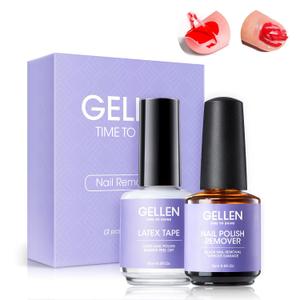 Gellen Gel Nail Polish Remover Kit - Gel Polish Remover and Latex Tape Peel Off Liquid, Gel Remover for Nails in 3-5 Minutes, Gel Remover Kit Cuticle Guard for Nail Art Liquid Latex Barrier Protector Gellen Gel Nail Polish Remover Kit - Gel Polish Remover and Latex Tape Peel Off Liquid, Gel Remover for Nails in 3-5 Minutes, Gel Remover Kit Cuticle Guard for Nail Art Liquid Latex Barrier Protector