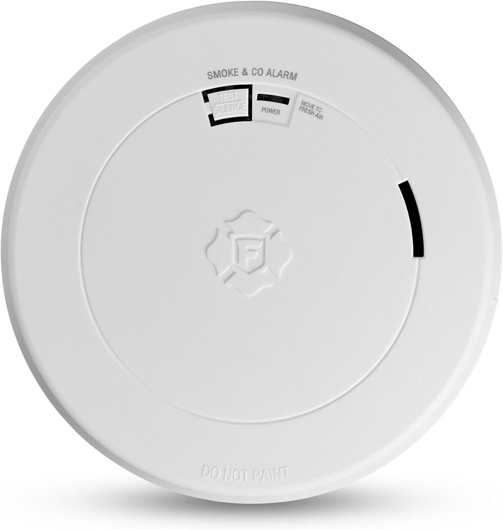 First Alert SMCO200, Battery-Operated Combination Smoke & Carbon Monoxide Alarm with Slim Profile Design, 1-Pack (One)