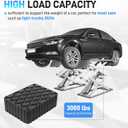 Auto Lift Pads 4pcs Anti-Skid Solid Rubber Spacer Block 6-3/8" x 4-3/4" x 2", 3000 lbs Capacity, fit for Automobile Lifts, Jacks, Racks, Compatible with Models FJ2428, BH-9756-87, FJ2440
