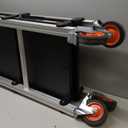 Crescent SITERUNNER, 3 Shelf Heavy Duty Folding Jobsite Cart - 300-lb Capacity, F3SCBL