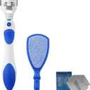 Foot Callus Remover Set, Durable Foot File and Foot Scrubber with 10Pcs Replacement Slices Blades, Callus Remover for Feet Callus Shaver Hard Dead Skin Pedicure Tools