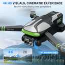 Drones with Camera for Adults 4K, 5.7" FPV Touchscreen, Auto Return, Follow