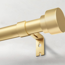 Heavy Duty Curtain Rods for Windows 28 to 48 Inch, 1 Inch Adjustable Gold Curtain Rod with Easy Installation and Modern Design (A1,Gold,30-60")