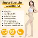 Medical Compression Pantyhose for Women Men, 15-20 mmHg Compression Tights, Closed Toe Graduated Compression Stockings, High Waist Compression Leggings, Support Hose for Varicose Veins, Edema, Medium, Beige