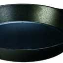 Lodge 15 Inch Cast Iron Pre-Seasoned Skillet – Signature Teardrop Handle - Use in the Oven, on the Stove, on the Grill, or Over a Campfire, Black