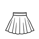 White Maxi Skirt M