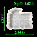 5 x 300+ Design Optional Fuehbur Senior 2025 Car-Freshie Silicone Aroma Bead Candle Soap Mould, Oven Safe