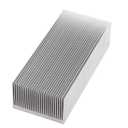 Aluminum Heat Radiator Heatsink Cooling Fan 150x69x37 mm Silver Tone