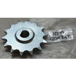 Yelnats Builds Electrek 420 Chain 14T Sprocket for Electric Motorcycle ATV Quad Dirt Pit Sprocket Bike Scooter Parts Can Use with Sotion FW11 GTS11 Motors