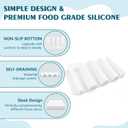 Silicone Soap Dish,Self Draining Soap Holder Perfect for Shower,Bathroom Sink,Kitchen Sink & Travel,Non-Slip Bar Soap Holder Extend Soap Life,Keep Soap Bars Dry & Easy Cleaning White-2Pcs