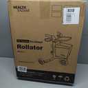 3 Wheels Rollator Walker for Seniors, Foldable Lightweight Walker with Detachable Tray and Storage Bag, Invisible Brake Line, 6 Levels Height Adjustable, 10'' Front Wheels