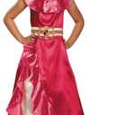 Disguise Disney Elena of Avalor Adventure Classic Girls' Costume Pink/Red/Kaf5 Lavender, XS (3T-4T)