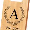 Personalized Cutting Board, Monogrammed Wedding Gift for Couple Newlywed 2026, Initial Birthday Gifts for Women, Gift for Bridal Shower Wedding Shower Engagement Anniversary Housewarming(Letter-A)