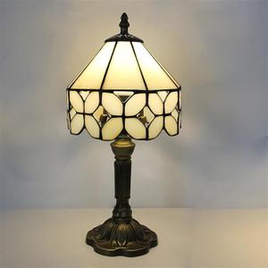 American Vintage Table Lamp LED Luxury Creativity Living Room Bedroom Study Children's Room Villa Hotel Color Glass Desk Light (Style 2)
