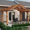 Ozco Ironwood Lite 6x6 Post Base Kit, Includes 1 Post Base Plate, 4 Decorative Plates, 8 Hex Cap Nuts, OWT Timber Screws, Galvanized Steel for Pergolas | 52108