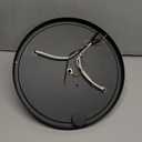 Black Flush Mount Ceiling Light Fixtures, 2-Light Ceiling Mount for Farmhouse with Seeded Glass Lampshade, Industrial Flush Mount Light Fixture Farmhouse for Hallway, Kitchen, Entryway and Foyer