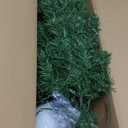 National Tree Company 6 ft Pre-Lit North Valley Spruce Slim Artificial Christmas Tree, 250 Clear Lights, 636 Tips, Includes Stand, Green