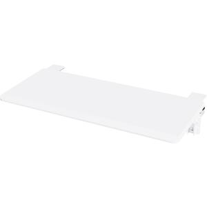 ETHU Ergonomics Desk Extender Tray, 25.6"x11.4" Large Size Foldable Keyboard Extender Tray Clamp On, Armrest Support for Home and Office (White)