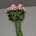 Laelfe 12 PCS Artificial Flowers Pink Roses Fake Silk Flowers Long Stem Artificial Roses for Home Wedding Decorations (Pink)