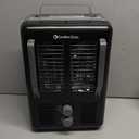 Comfort Zone Electric Portable Milkhouse Style Utility Space Heater with Adjustable Thermostat, Overheat Protection, and Safety Tip-Over Switch, Ideal for Garage or Greenhouse, 1,500W, CZ798BK (Black)