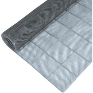 Nisorpa 3x13 Ft Drainage Rubber Mat Anti-Fatigue Non-Slip Wet Area Floor Mat for Garage Pool Locker Room Patio Garden Toilet Splash Matting Restaurant Runner Industrial Rug, 0.16'' Thick, Grey