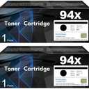 94X Toner Cartridge Black High Yield | Work for Laserjet Pro M118dw Toner, Pro M148dw, M148fdw, M118, M148, M149fdw Printer | for HP Laserjet 94X Black Toner Cartridge, 2-Pack